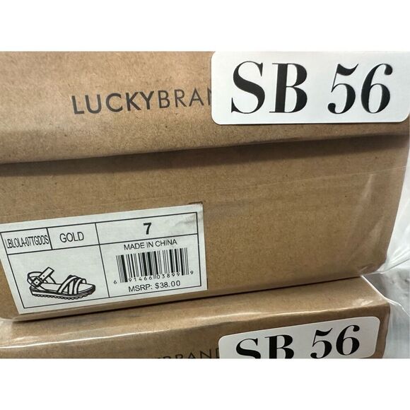 NEW Lucky Brand Girls 2 Kids Lola Sandal - Picture 6 of 6